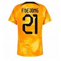 Camiseta Países Bajos Frenkie de Jong #21 Primera Equipación Replica Mundial 2022 mangas cortas
